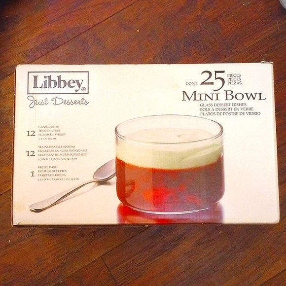 Libbey Party Supplies Nwt Vintage Libbey 25 Piece Set Mini Dessert